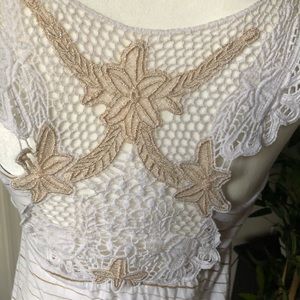Lace beach top